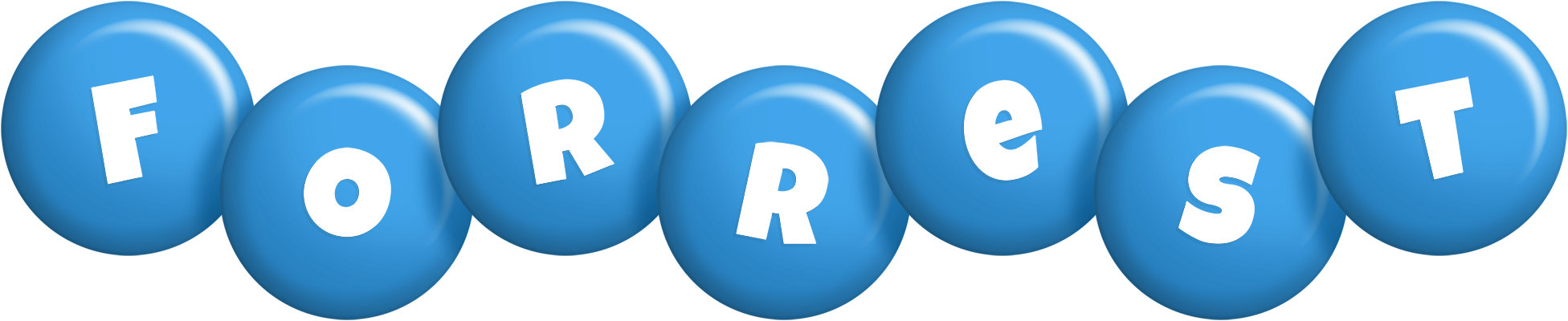 Forrest candy-blue logo