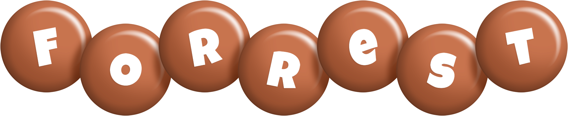 Forrest candy-brown logo
