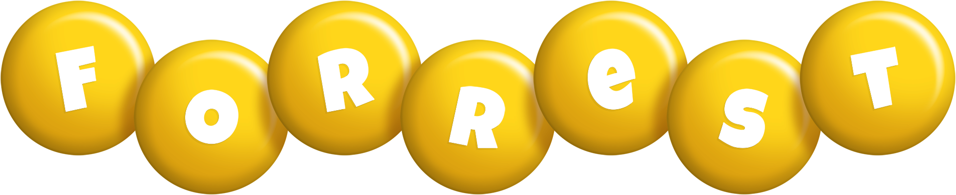 Forrest candy-yellow logo