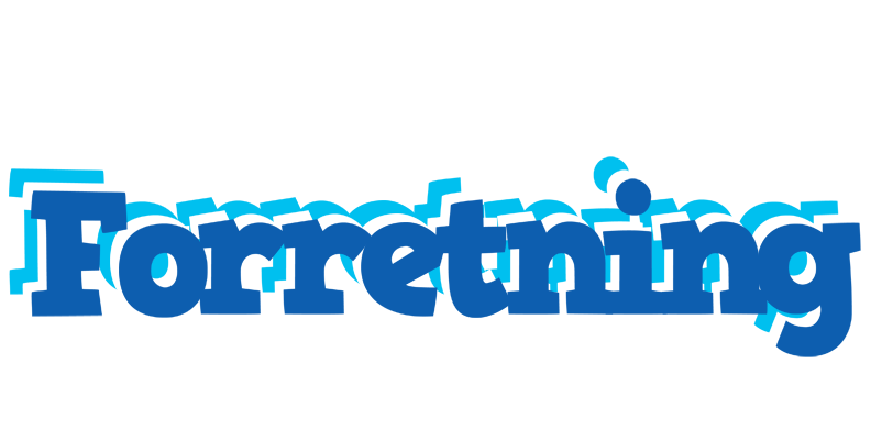 FORRETNING logo effect. Colorful text effects in various flavors. Customize your own text here: https://www.textgiraffe.com/logos/business/