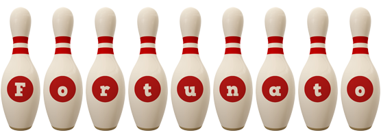 Fortunato bowling-pin logo