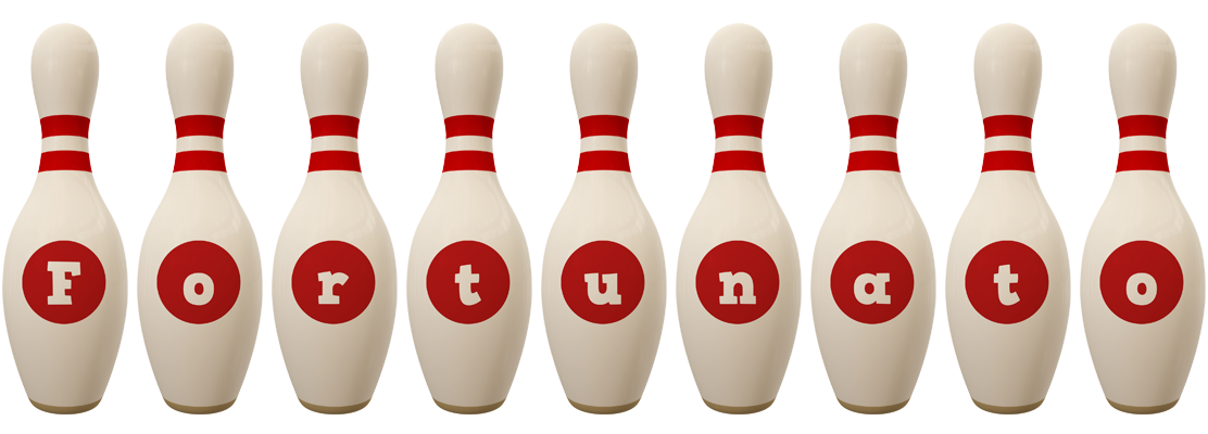 Fortunato bowling-pin logo