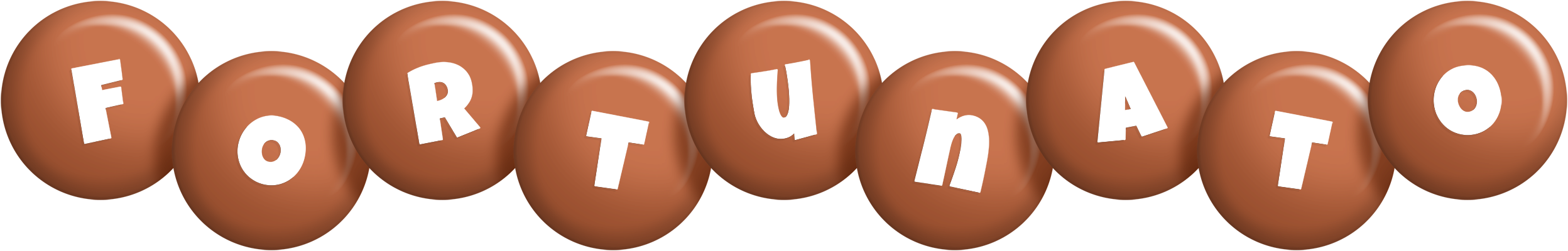 Fortunato candy-brown logo