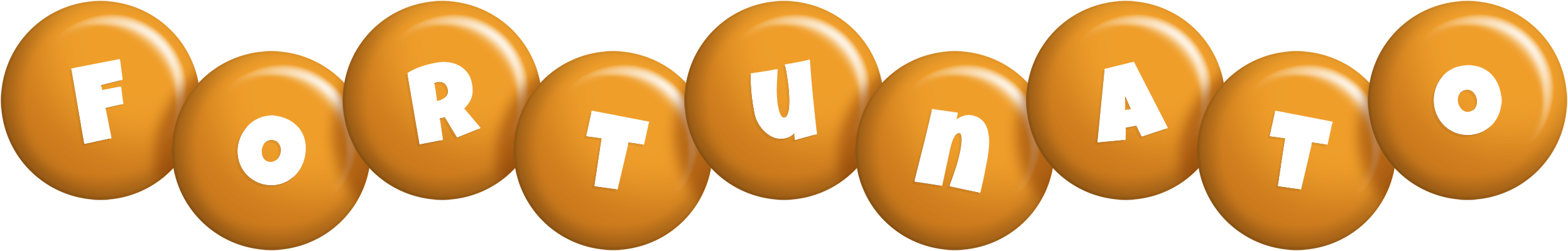 Fortunato candy-orange logo