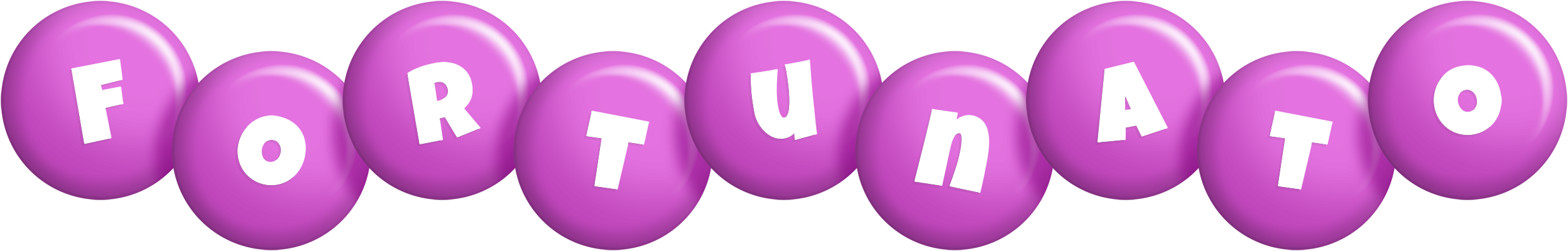 Fortunato candy-purple logo