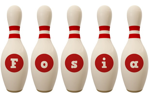Fosia bowling-pin logo