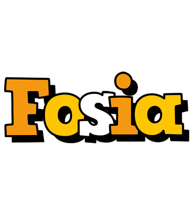 Fosia cartoon logo