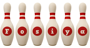 Fosiya bowling-pin logo