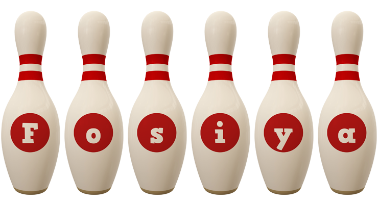 Fosiya bowling-pin logo