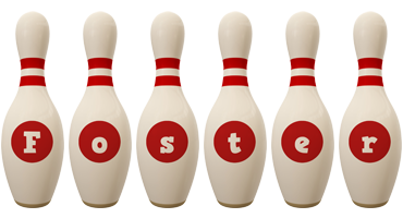 Foster bowling-pin logo