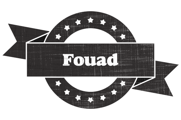 Fouad grunge logo