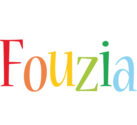 Fouzia birthday logo