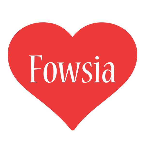 Fowsia love logo