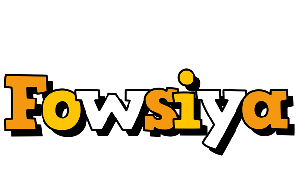 Fowsiya cartoon logo
