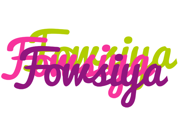 Fowsiya flowers logo