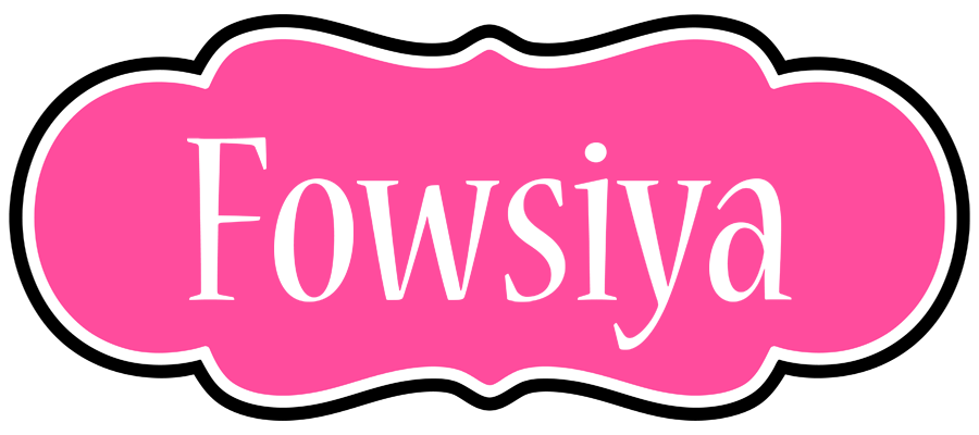 Fowsiya invitation logo