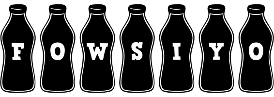 Fowsiyo bottle logo