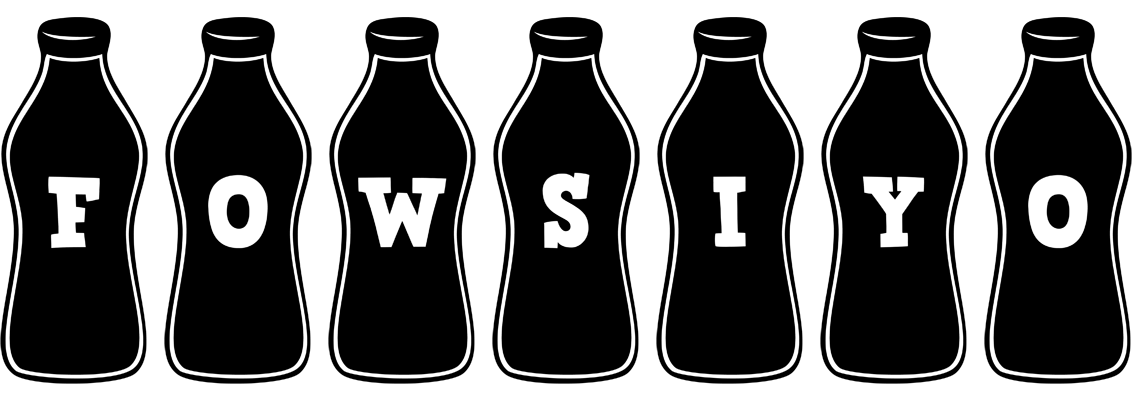 Fowsiyo bottle logo