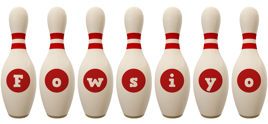 Fowsiyo bowling-pin logo