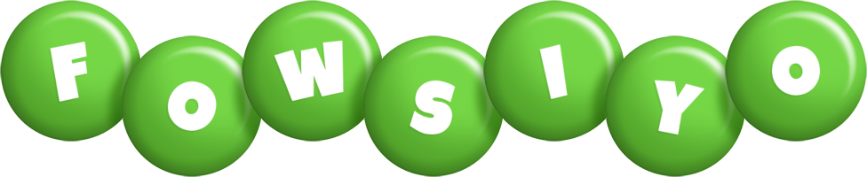 Fowsiyo candy-green logo