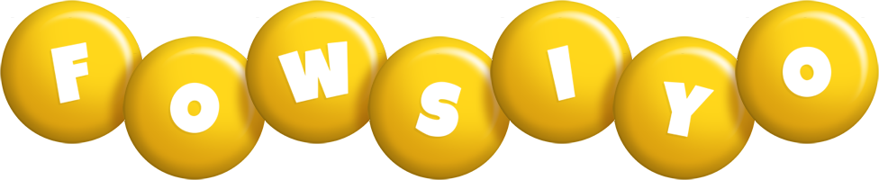 Fowsiyo candy-yellow logo