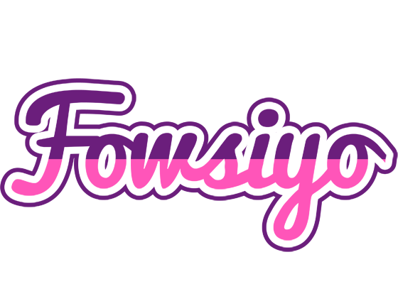 Fowsiyo cheerful logo