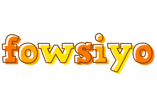 Fowsiyo desert logo