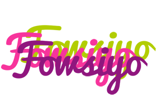 Fowsiyo flowers logo