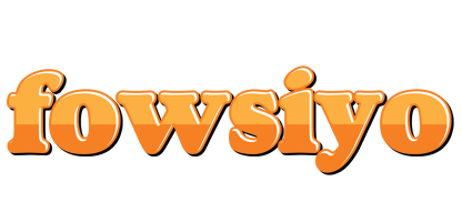 Fowsiyo orange logo