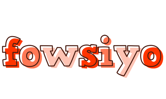 Fowsiyo paint logo