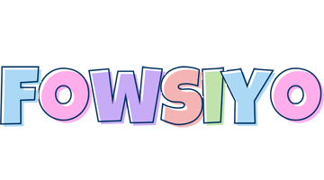 Fowsiyo pastel logo