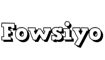 Fowsiyo snowing logo