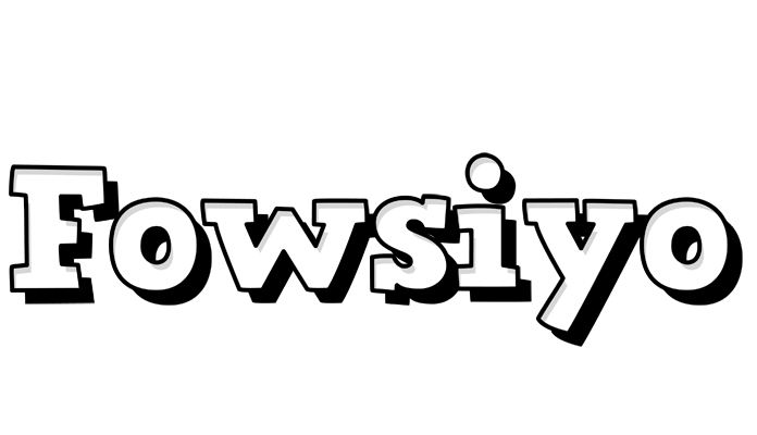 Fowsiyo snowing logo