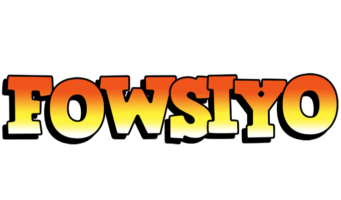 Fowsiyo sunset logo