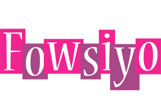 Fowsiyo whine logo