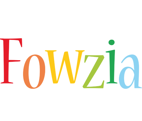 Fowzia birthday logo