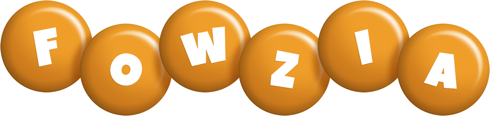 Fowzia candy-orange logo