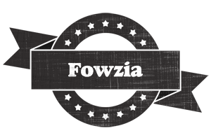 Fowzia grunge logo