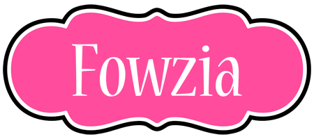 Fowzia invitation logo