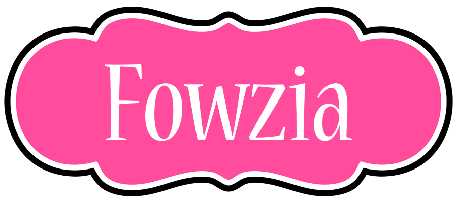 Fowzia invitation logo