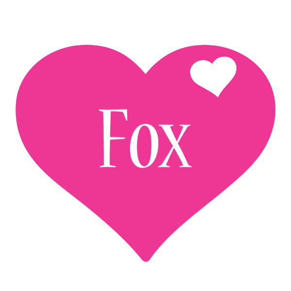 Fox love-heart logo