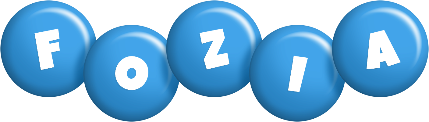 Fozia candy-blue logo