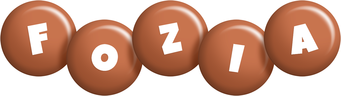 Fozia candy-brown logo