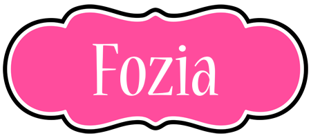 Fozia invitation logo