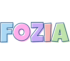 Fozia pastel logo