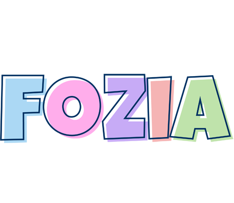 Fozia pastel logo