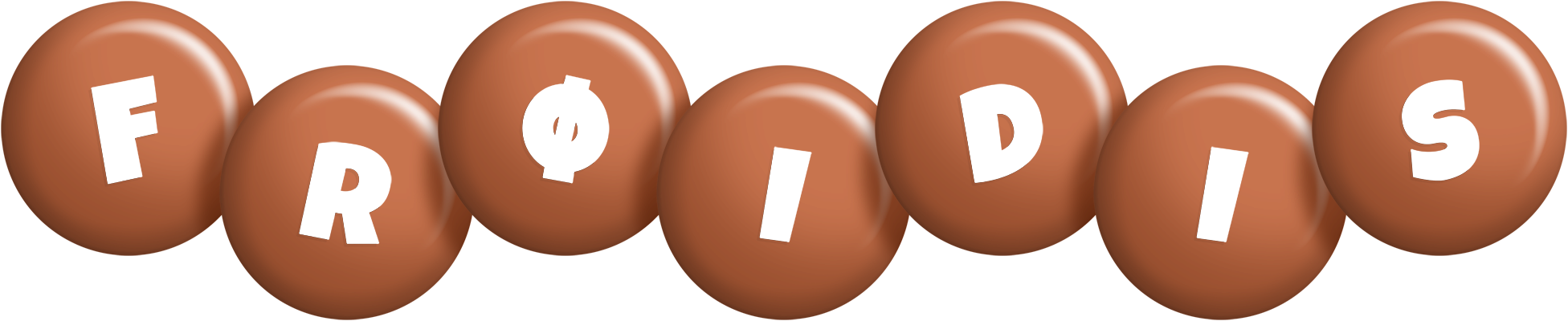 Frøidis candy-brown logo
