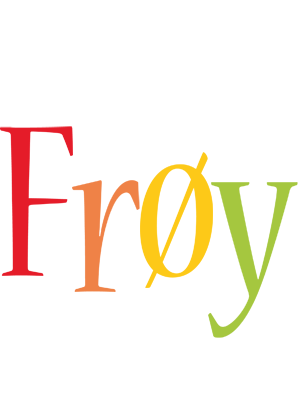 Frøy birthday logo