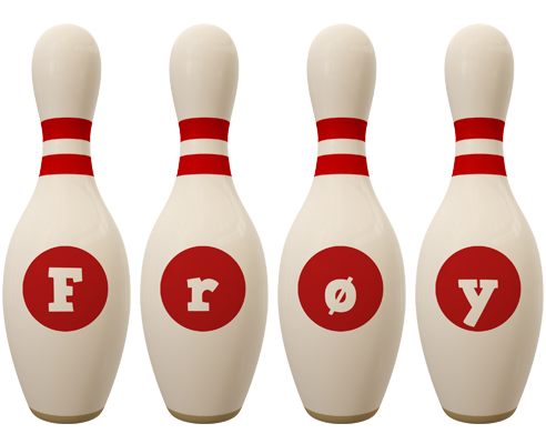 Frøy bowling-pin logo