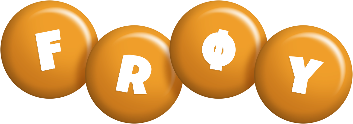 Frøy candy-orange logo